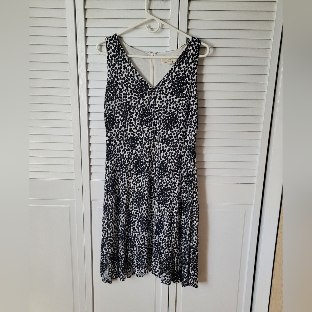 ANN TAYLOR LOFT Patterned Dress, Size M